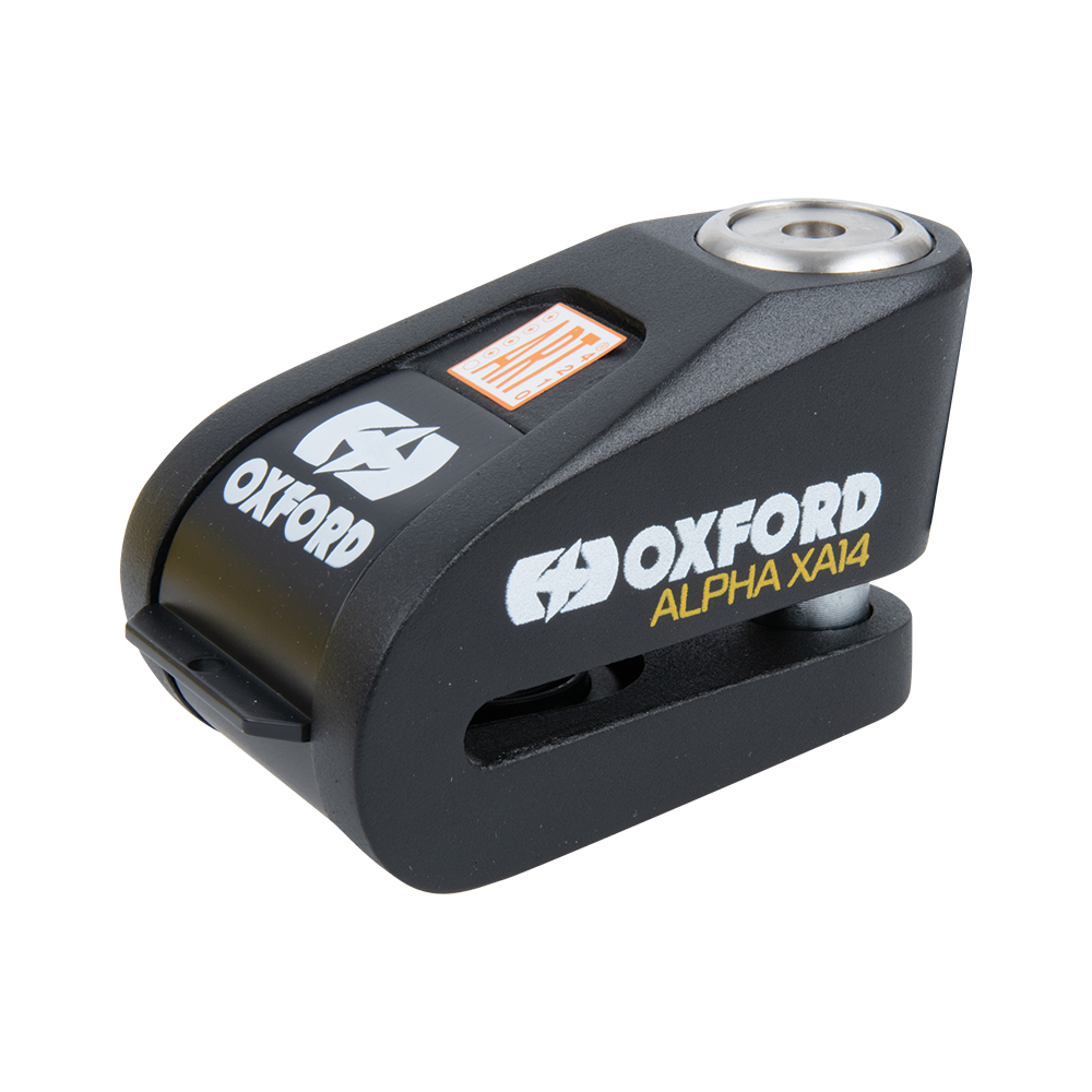 Oxford ALPHA XA14 ALARM DISC LOCK BLACK/BLACK